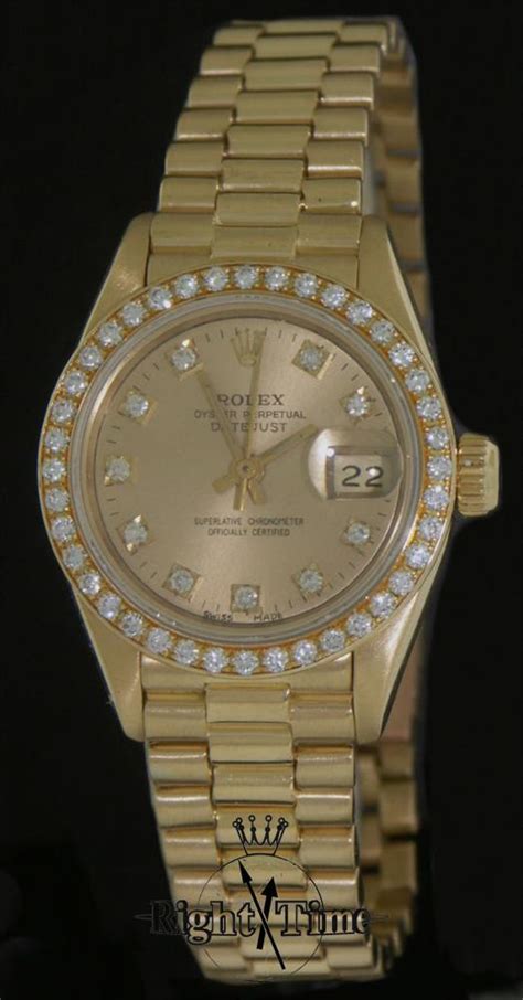 Rolex Lady Datejust 18kt Gold 69138 .